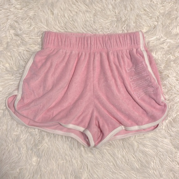 PINK Victoria's Secret Pants - Victorias Secret PINK terry cloth shorts - size small - light pink